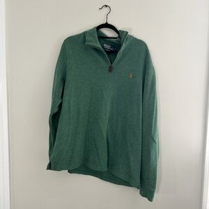Green Large quarter zip Ralph Lauren sweater